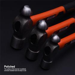 Молоток шаровый стальной 110г-910г с фиберглассовой ручкой (арт. 25-19084702)
