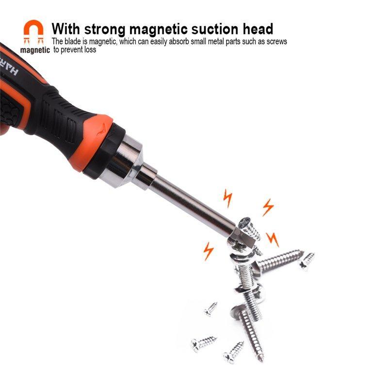 Отвертка с трещоткой и набор бит 47 предметов для авто (арт. 25-19084770)