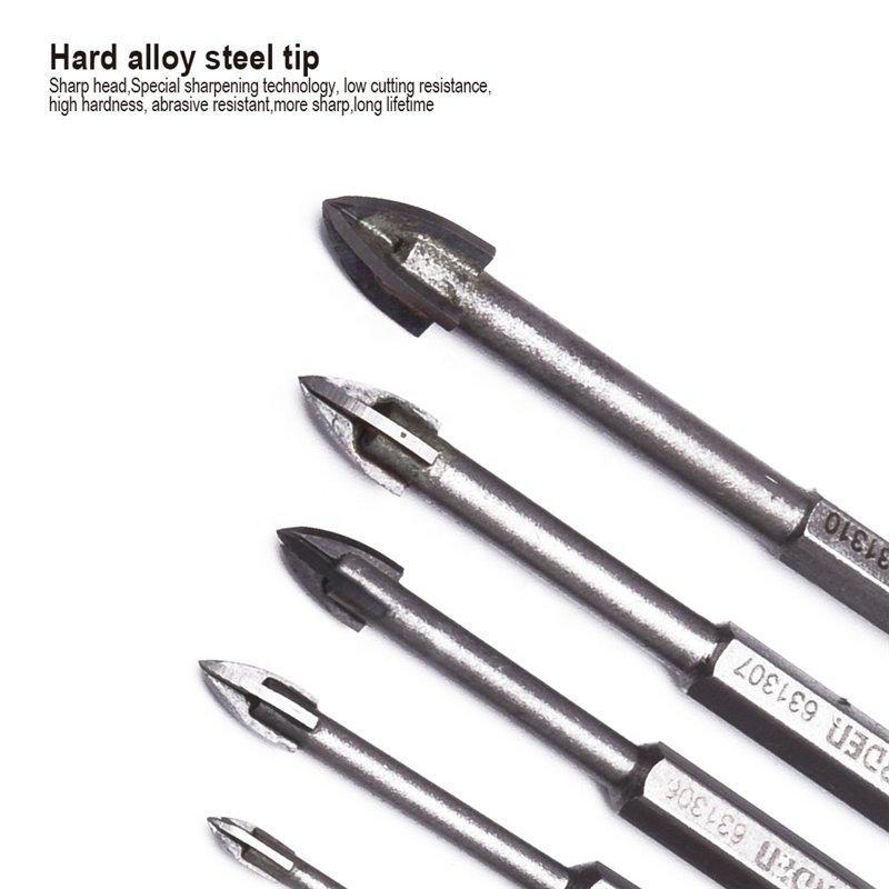 Набор сверл по керамике и стеклу 3-12мм шестигранный хвостовик (арт. 25-19084786)