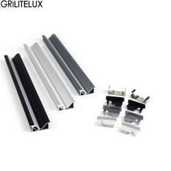 Профиль LED встраиваемый 45° с силиконовой накладкой (арт. 25-19084800)