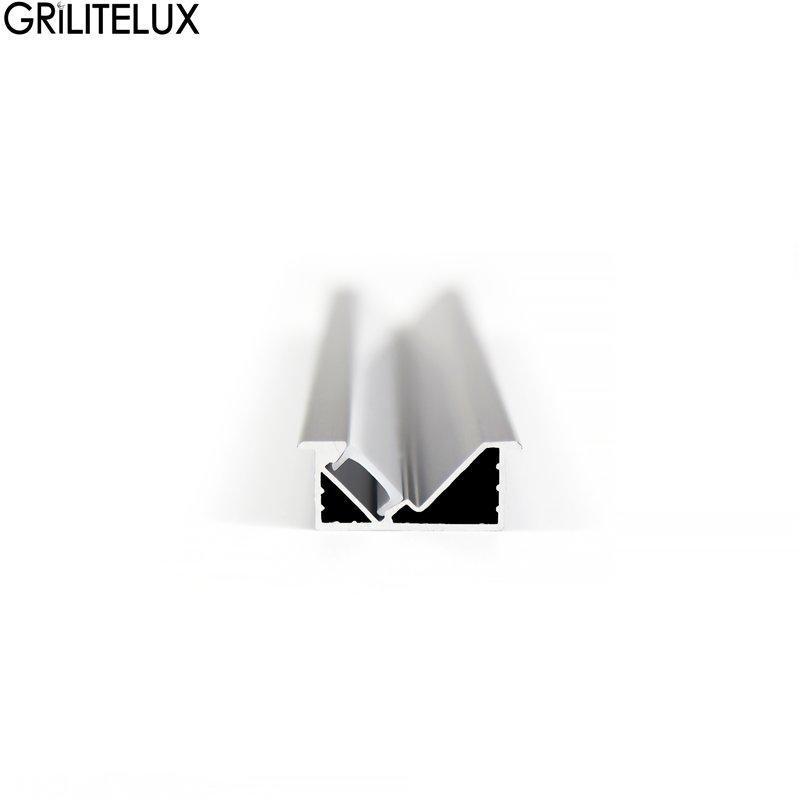 Светильник для шкафа скрытый алюминиевый профиль 45° (арт. 25-19084825)