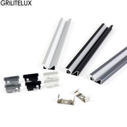 Профиль алюминиевый угловой 45° для светодиодной подсветки (арт. 25-19084829)