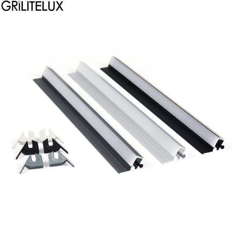 Светодиодная лента для шкафа 45° алюминиевый профиль (арт. 25-19084830)