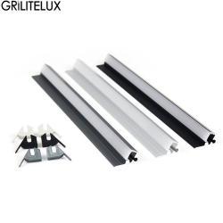 Профиль алюминиевый для светодиодной ленты 45° для шкафа (арт. 25-19084838)