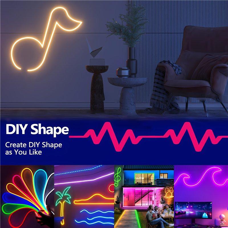 Светодиодная лента RGB 5M с Bluetooth и музыкой (арт. 25-19084862)