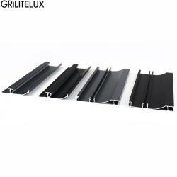 Профиль алюминиевый LED встраиваемый с крышкой и заглушками (арт. 25-19084898)