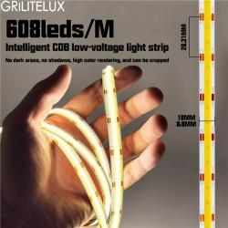 Светодиодная лента COB 12V/24V 608LEDs/M 2700K-6000K (арт. 25-19084974)