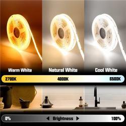 Светодиодная лента COB 110V/220V 288/296 LED/м теплый/нейтральный/белый (арт. 25-19085045)