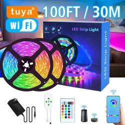 Светодиодная лента RGB TUYA WIFI 10м-30м для декора (арт. 25-19085057)