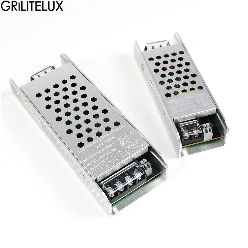 Блок питания LED 12V/24V диммируемый IP20 60W-200W (арт. 25-19085121)