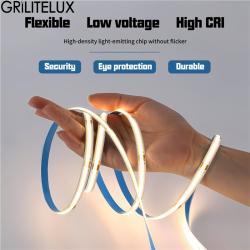 Светодиодная лента COB 12V/24V 3500K 8мм 320/480LED (арт. 25-19085122)