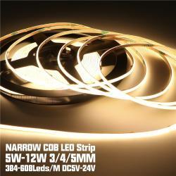Светодиодная лента 3-5мм 5M DC12V/24V 400/480LEDs гибкая (арт. 25-19085145)