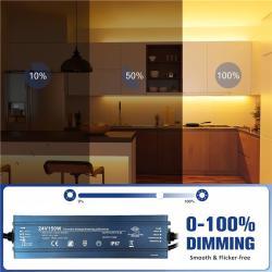 Светодиодная лента диммируемая IP67 12V 100-200W (арт. 25-19085206)