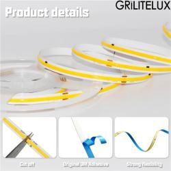 Светодиодная лента COB 110V 220V 288 296LEDs 2700K-6000K (арт. 25-19085233)