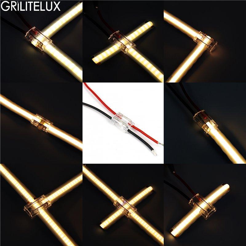 Коннектор для светодиодной ленты 9 в 1, без пайки, 2-pin (арт. 25-19085265)