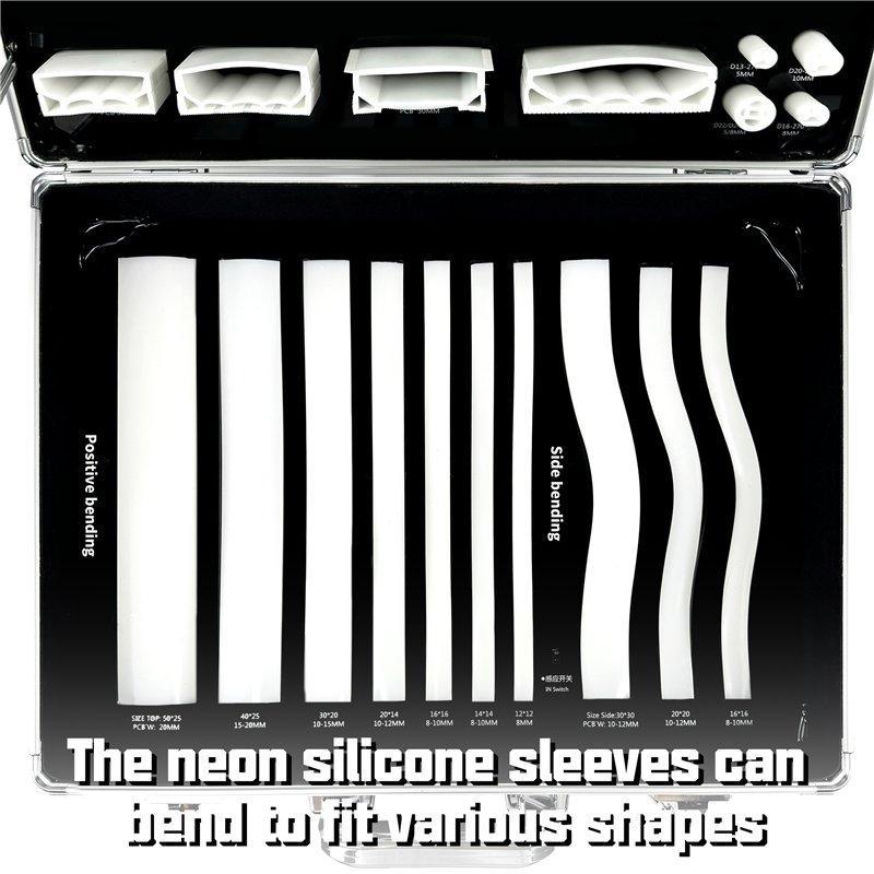 Светодиодный неоновый шнур черно-белый гибкий силикон (арт. 25-19085274)