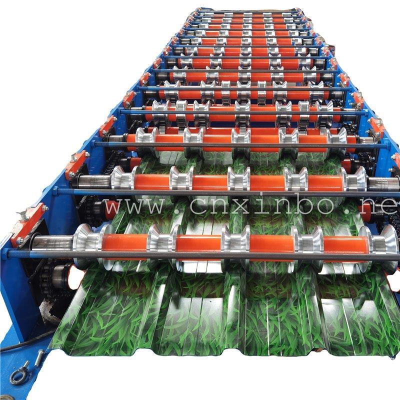 Машина для формовки стальных кровельных плит толщиной 0.3-0.8мм (арт. 25-18080141)