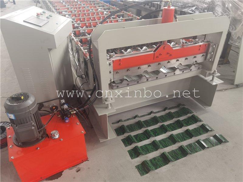 Машина для формовки стальных кровельных плит толщиной 0.3-0.8мм (арт. 25-18080141)