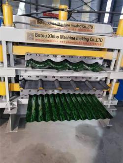 Машина для профилирования трехслойных трапециевидных листов (арт. 25-18080152)