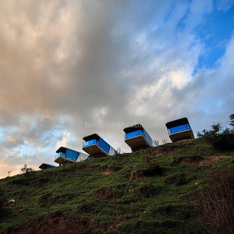 Капсульный дом для кемпинга с кухней и роскошным интерьером (арт. 25-24110013)