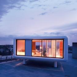 Дом-контейнер из стали и стекла, роскошный, сборный (арт. 25-24110035)