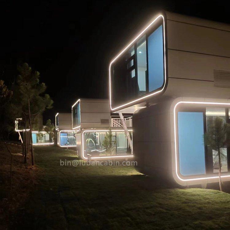 Модульный мобильный дом с джакузи и сауной, двухуровневый (арт. 25-24110053)