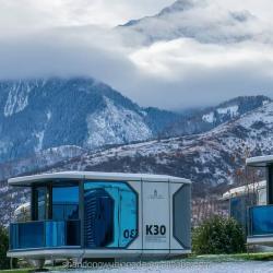 Мобильный дом-капсула двухслойный для офиса и виллы (арт. 25-24110078)