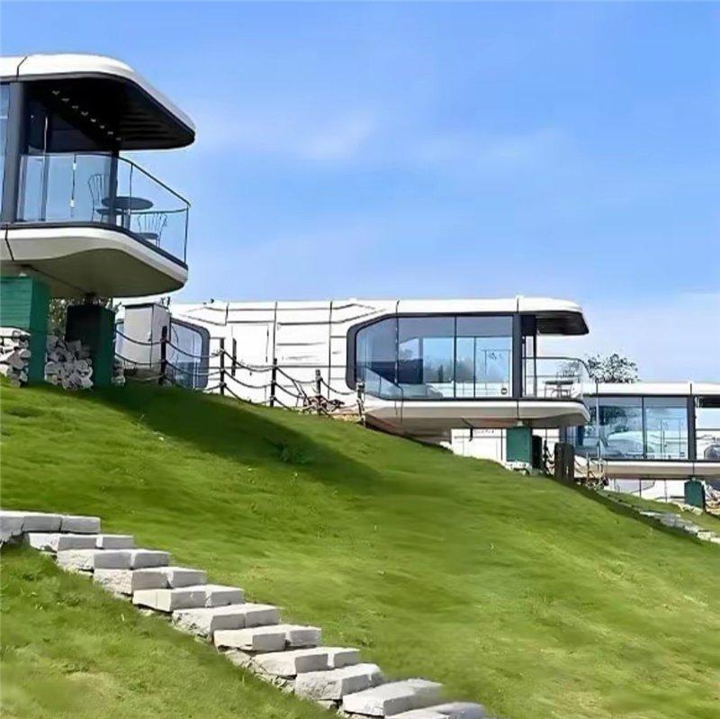 Мобильный дом-капсула с расширяемым стальным каркасом для курортов (арт. 25-24110088)