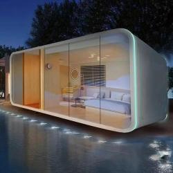 Дом-контейнер мобильный стеклянный для офиса и отеля (арт. 25-24110103)