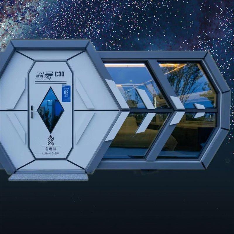 Мобильный дом капсульного стиля из оцинкованной стали (арт. 26-1090023)