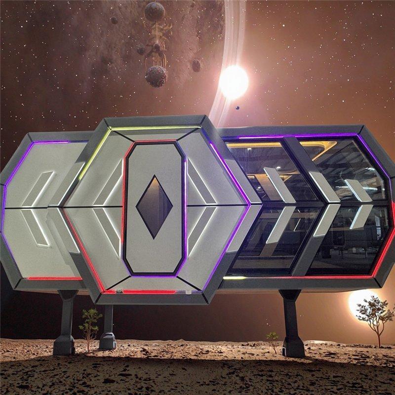 Дом на колесах капсульного типа из стали, водонепроницаемый (арт. 26-1090050)