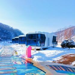 Капсульный отель модульный прозрачный для отдыха (арт. 26-1090064)