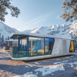 Капсульный отель модульный прозрачный для отдыха (арт. 26-1090064)