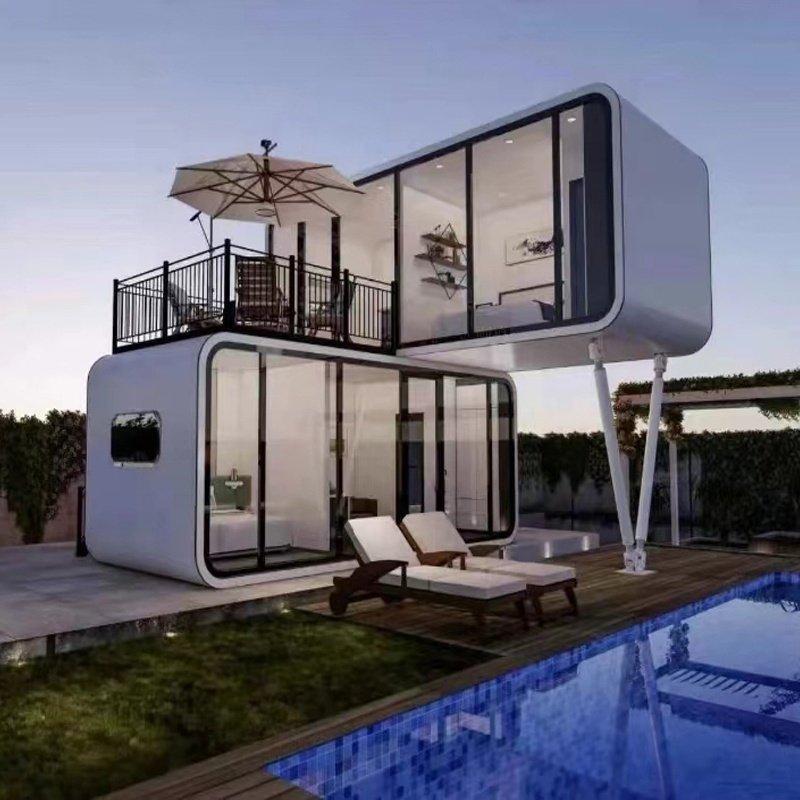 Дом-контейнер капсульный с спальней, мобильный, современный (арт. 26-1090072)