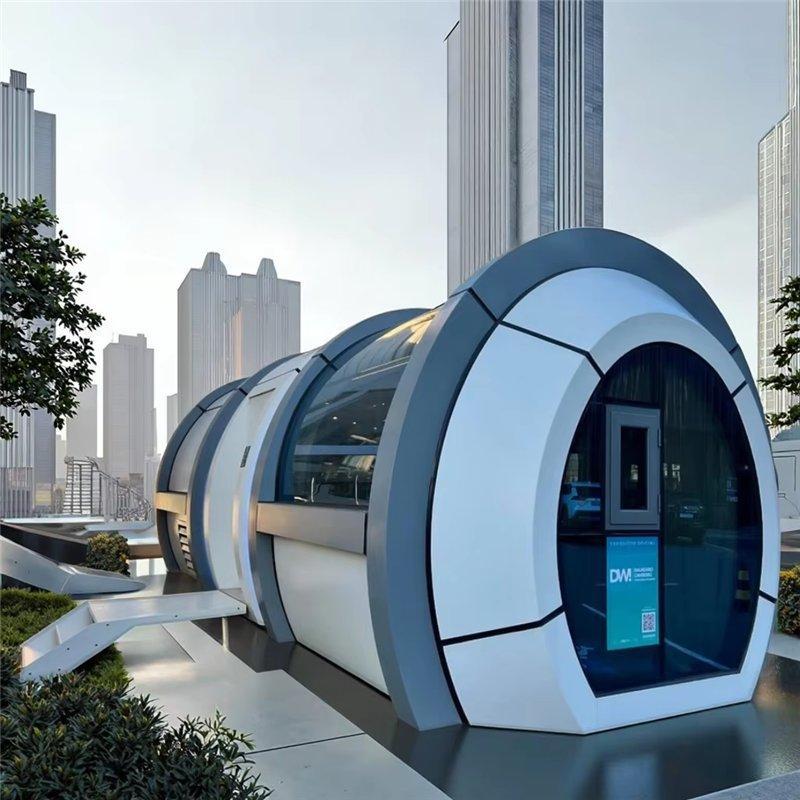 Мобильный дом капсульного стиля из стали для офиса и дома (арт. 26-1090081)