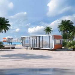 Модульный дом-капсула для города, компактный и стильный (арт. 26-1090102)