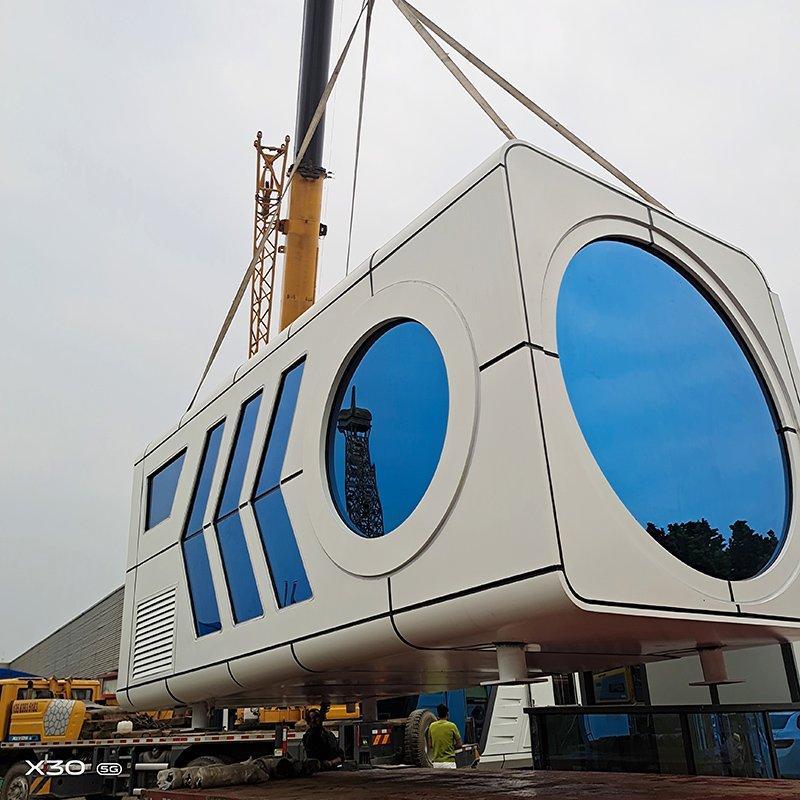 Дом-контейнер мобильный 2 спальни капсула сталь (арт. 26-1090105)