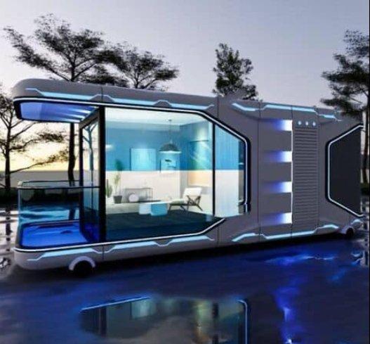 Мобильный дом-отель из стекла для кемпинга и путешествий (арт. 26-1090149)