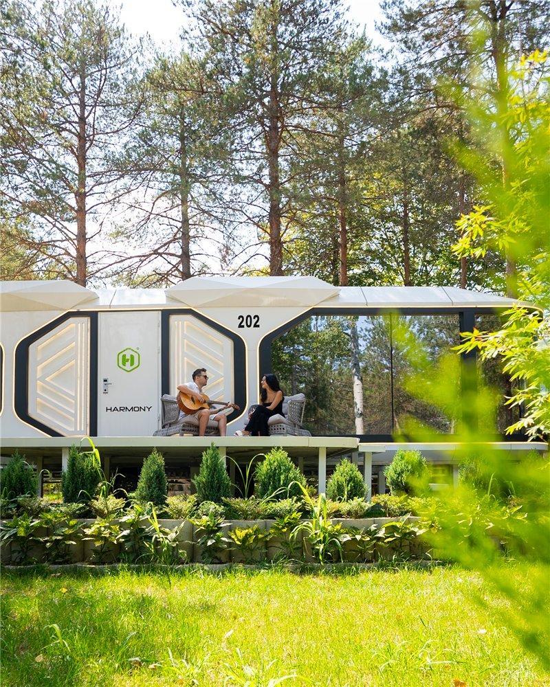 Дом-капсула модульный с 2 спальнями и кухней из стали (арт. 26-1090152)