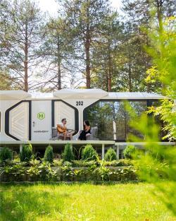 Дом-капсула модульный с 2 спальнями и кухней из стали (арт. 26-1090152)