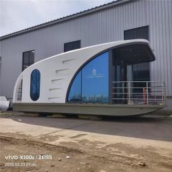 Плавучий дом-контейнер отель на воде в стиле яхты (арт. 26-1090194)