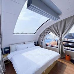 Понтонный дом-лодка из алюминия с роскошным дизайном (арт. 26-1090210)