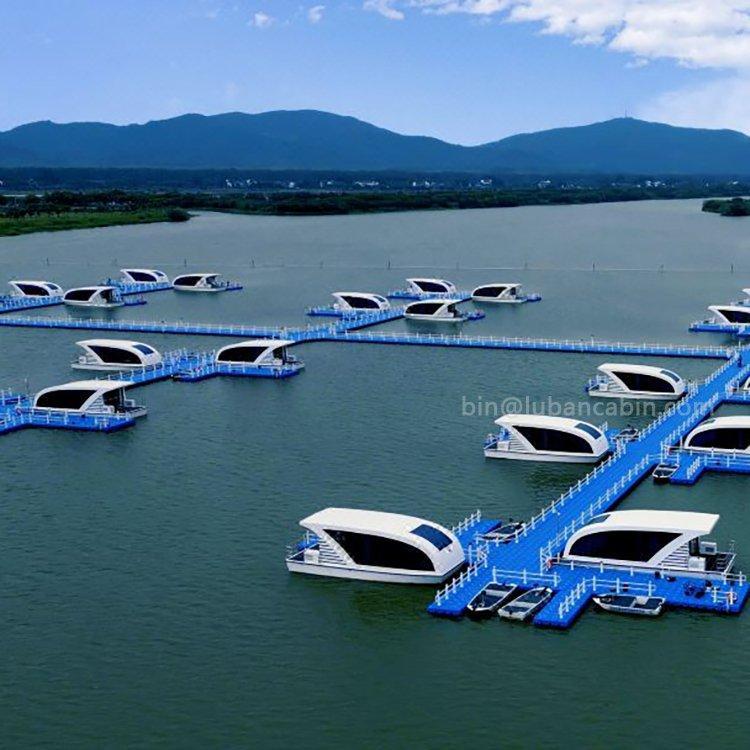 Плавучий дом-яхта из алюминия с модульной конструкцией (арт. 26-1090213)