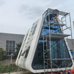 Зимний сад алюминиевый треугольный стеклянный дом (арт. 26-1090262)