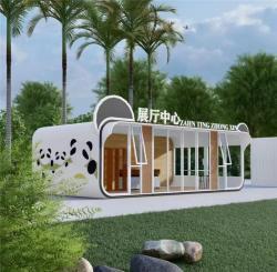 Контейнерный дом-оранжерея из стали с высоким обзором (арт. 26-1090285)