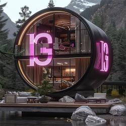 Капсульные дома для глэмпинга из стали на 2 спальни (арт. 26-1090311)