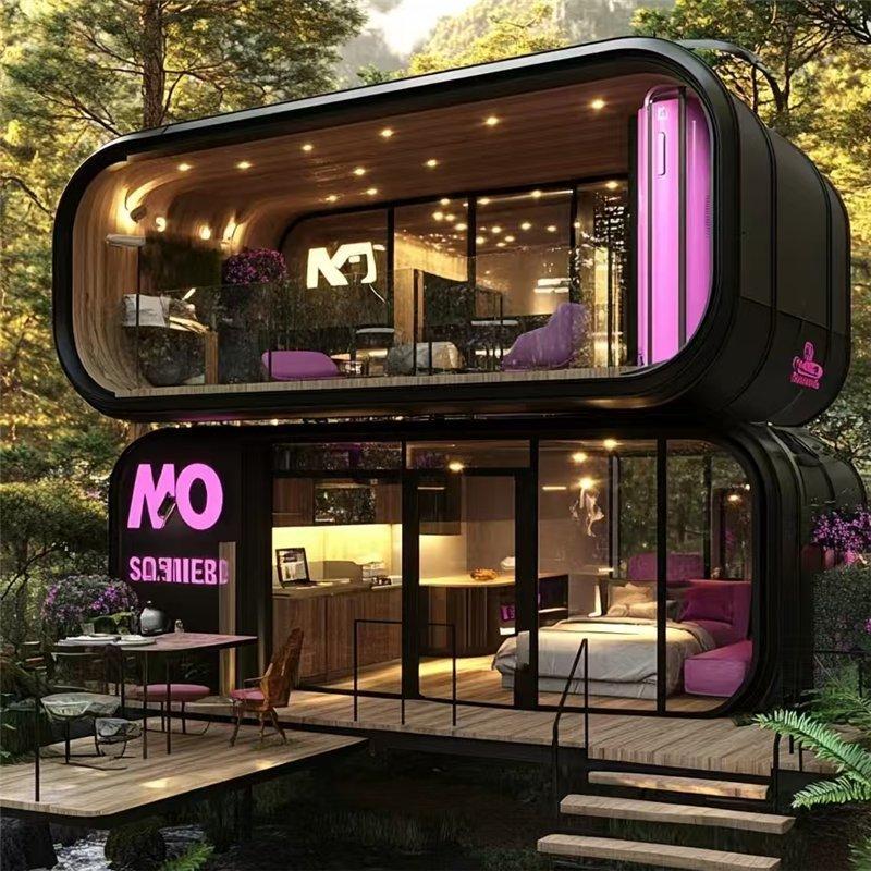 Капсульные дома для глэмпинга из стали на 2 спальни (арт. 26-1090311)