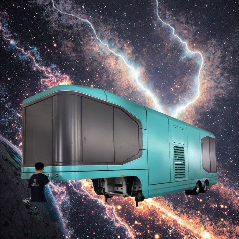 Мобильный стальной дом модульный футуристический офис (арт. 26-1090333)