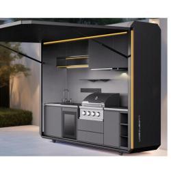 Мобильная кухня с раковиной и холодильником для улицы (арт. 26-1090385)