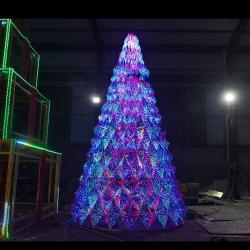 Искусственная акриловая елка 8м уличная с огнями (арт. 26-1090405)